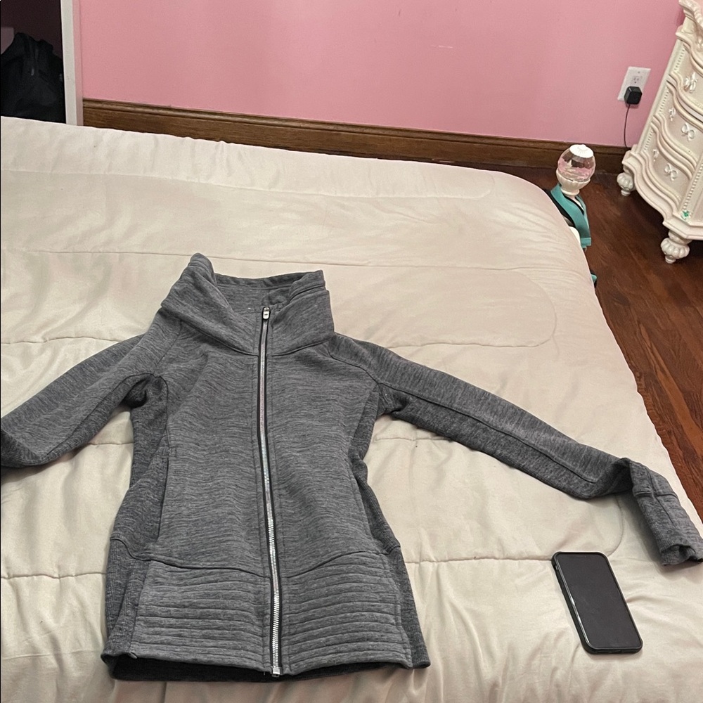 Lululemon Athletica Charcoal Zip-Up Jacket